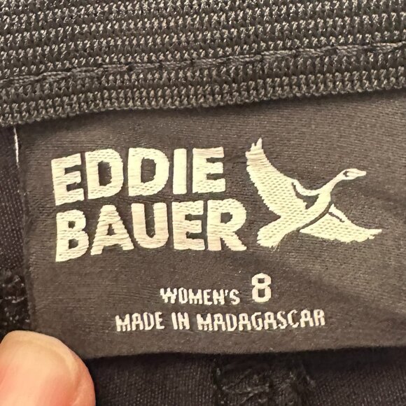 Eddie Bauer Women's Horizon Straight Ankle Pant Size 8 Black Outdoor Casual NEW - Picture 3 of 15